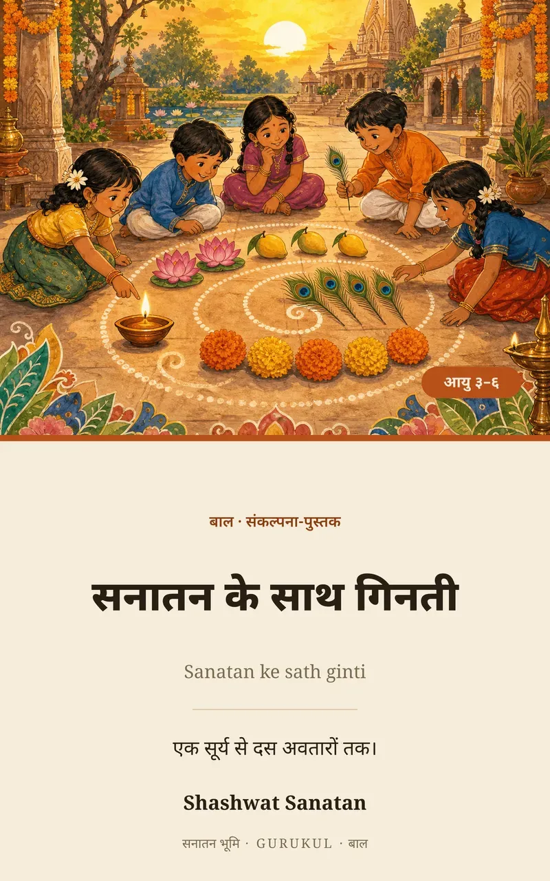 सनातन के साथ गिनती पुस्तक का आवरण