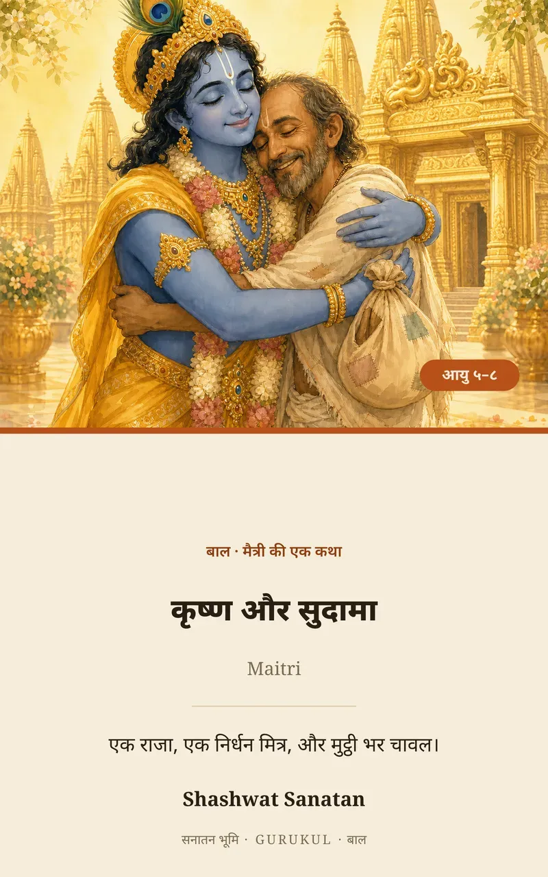कृष्ण और सुदामा पुस्तक का आवरण